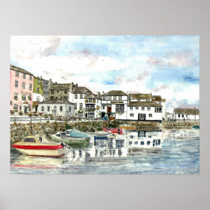 "Porto interno, poster de Falmouth"