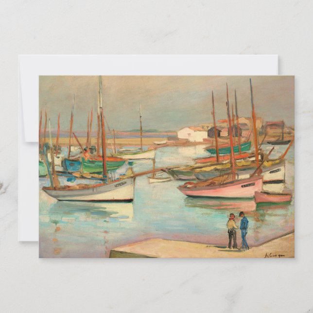 Porto na ilha de Yeu | Henri Lebasque (Frente)