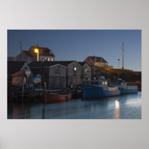 Porto na impressão de Arte Justa de Peggy's Cove