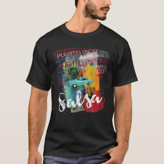 Porto Rico Salsa Oldtimer Car T Camisa I Salseros