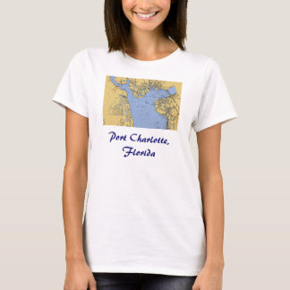 Porto t-shirt náutico da carta de Charlotte,