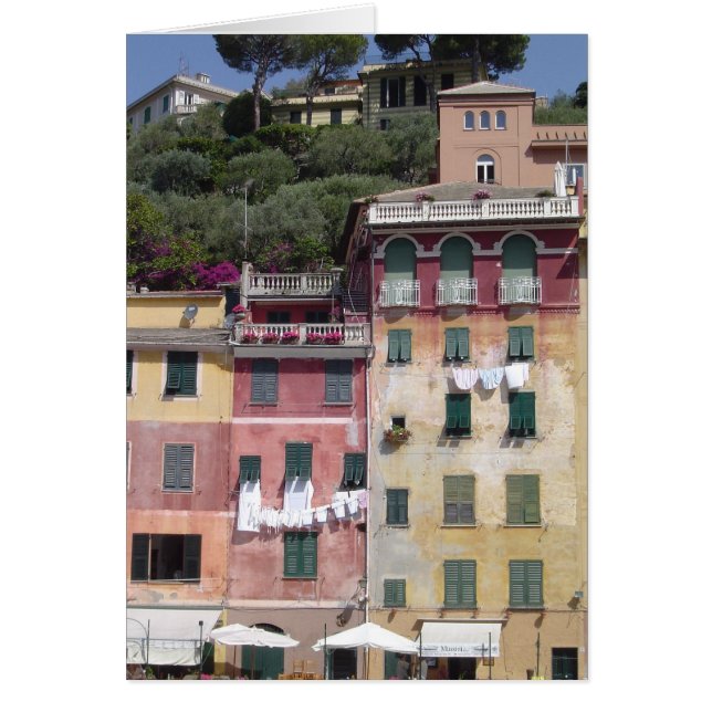 Portofino, vazio de Italia todo o cartão da (Frente)