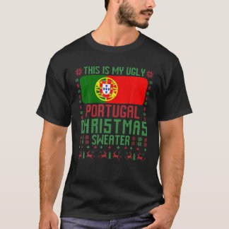 Portugal Bandeira De Suéter De Natal Feio Em Portu