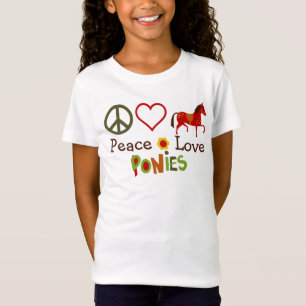Pôs de Amor pela Paz Trazem Camiseta de Cavalo
