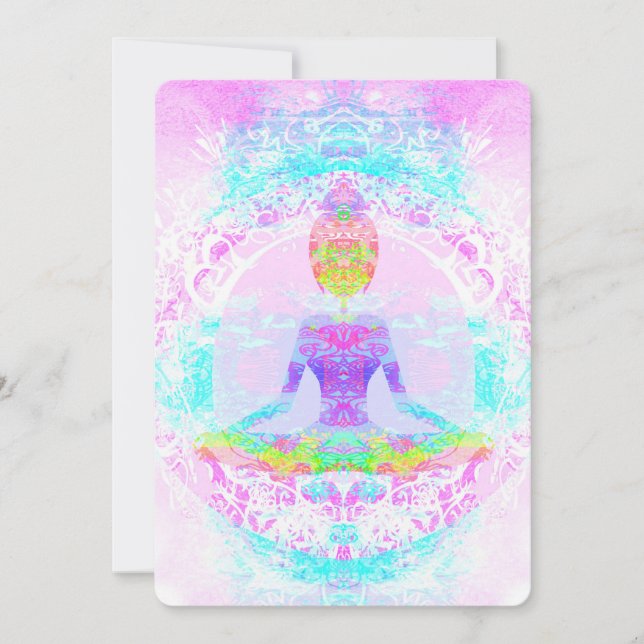 Pose dos lótus da ioga. Convite (Frente)