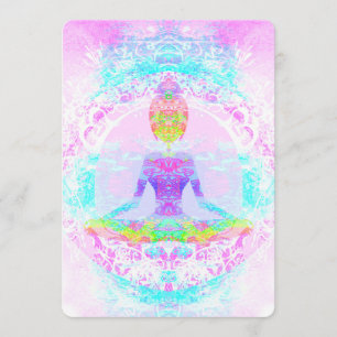 Pose dos lótus da ioga. Convite