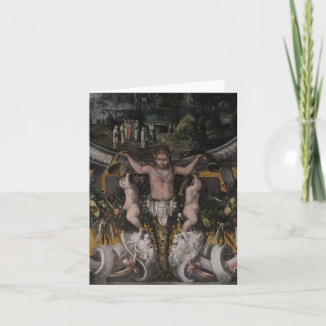 Pose Gótica ~ Saudação e Cartão de Nota (Frente)