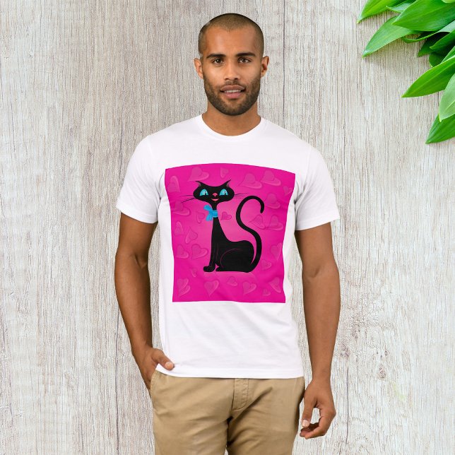 Posh Black Cat Mens T-Shirt (Criador carregado)