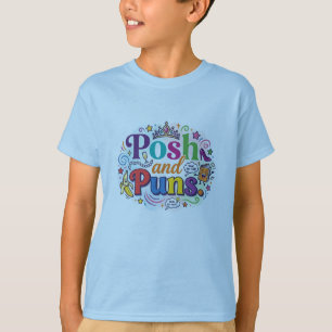 Posh e Puns – Camiseta de Tipografia Divertida e C