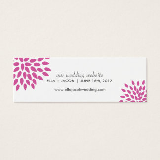 Posh Petals | Berry | Cartões de Site de Casamento