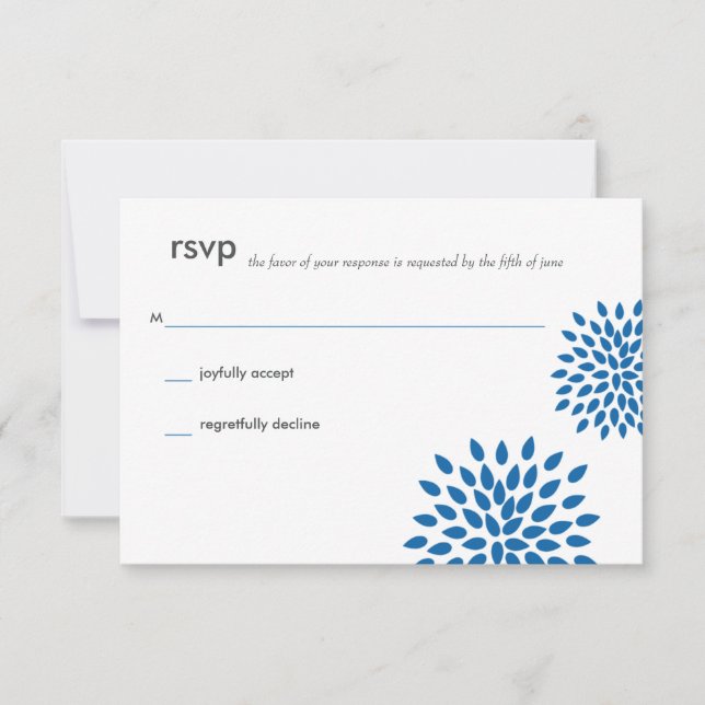 Posh Petals | Ceruleano | RSVP (Frente)