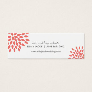 Posh Petals | Coral | Cartões Para Casamento