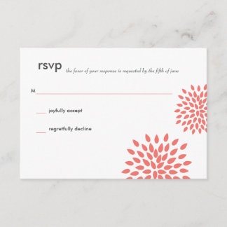 Posh Petals | Coral | RSVP