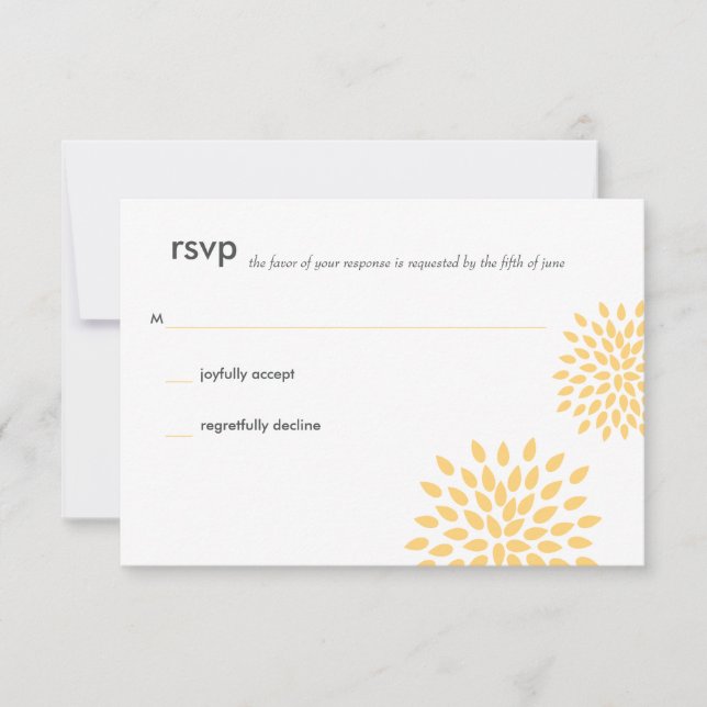 Posh Petals | Sol | Placa RSVP (Frente)