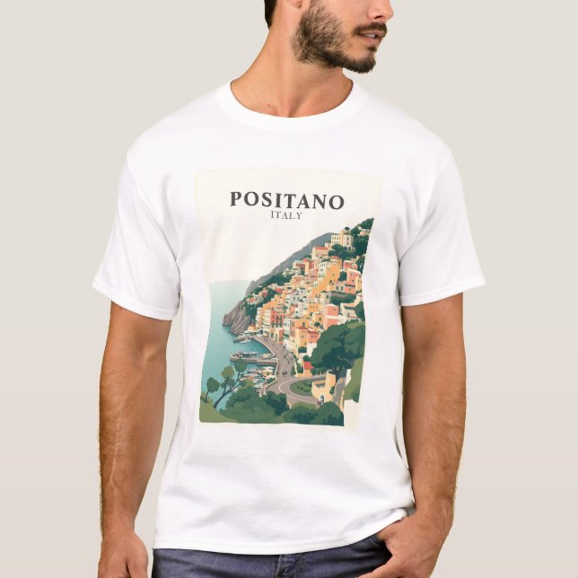 Positano, Itália Camisa Vintage  (Frente)