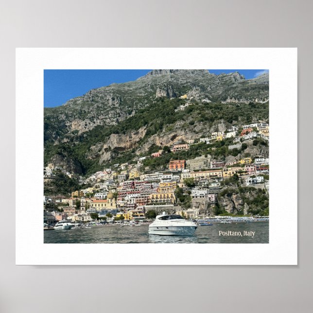 Positano, Itália Design Poster (Frente)