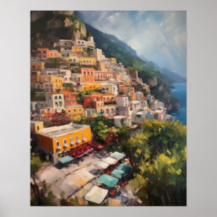 Positano Itália Pintura Impressão