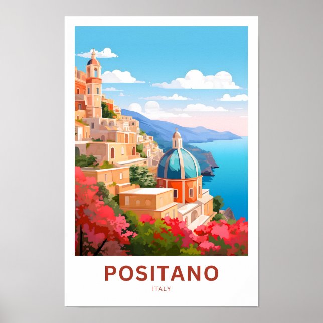 Positano Itália Viagem Impressão (Frente)