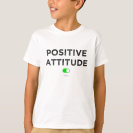 Positiva atitude ele - t-shirt criança
