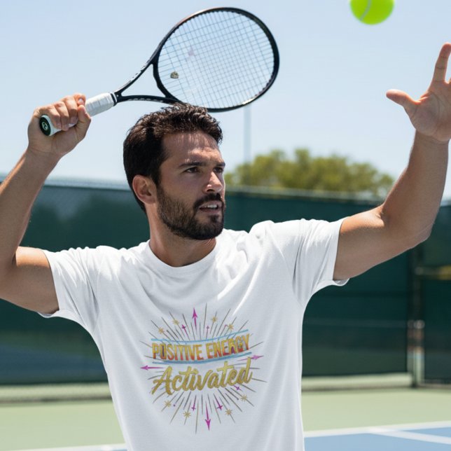 Positive Energy Activated Graphic Men's T-Shirt (Criador carregado)