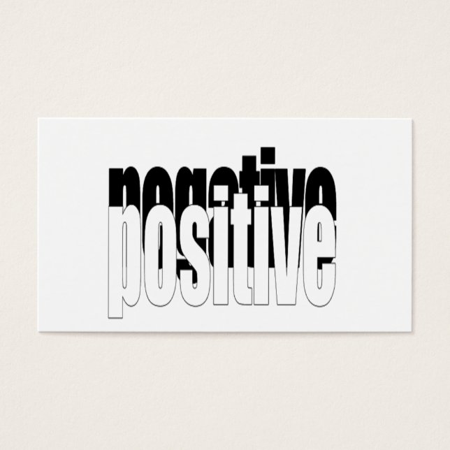 Positivo E Negativo (Frente)