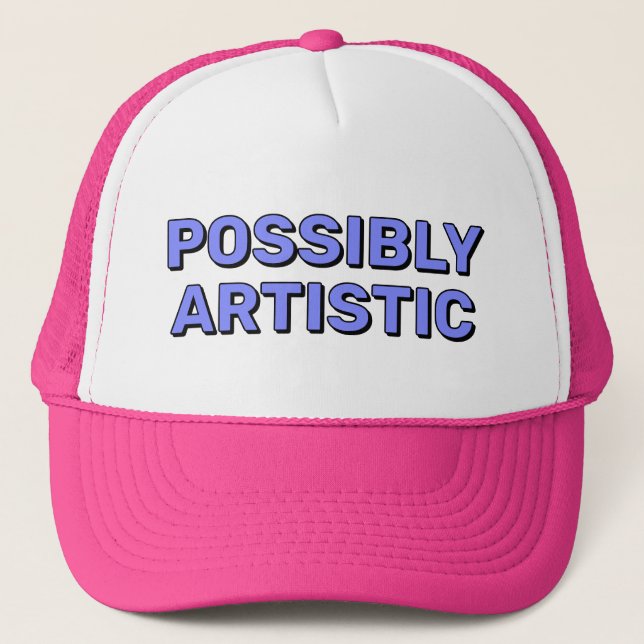 Possivelmente Artístico™ Boné de Caminhoneiro (Frente)