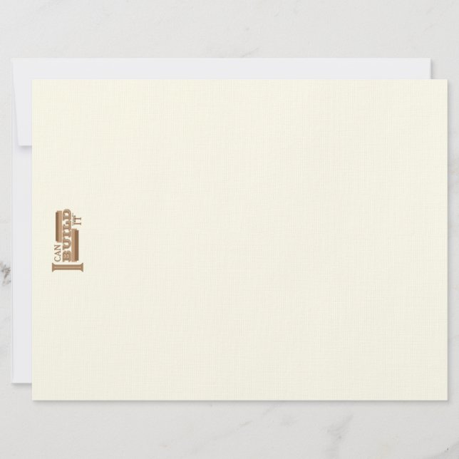 Posso Construí-lo 8.5" x 11" Papel Timbrado e Enve (Frente)