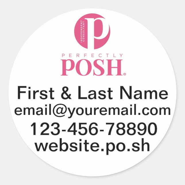 Possuir Autocolantes redondos personalizados (Frente)