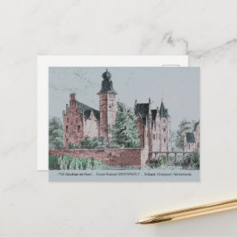 Postal 1729 A. de Haen Holandês Kasteel WESTERVELT Cartão