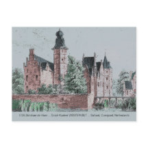 1729 A. de Haen Holandês Kasteel WESTERVELT Cartão