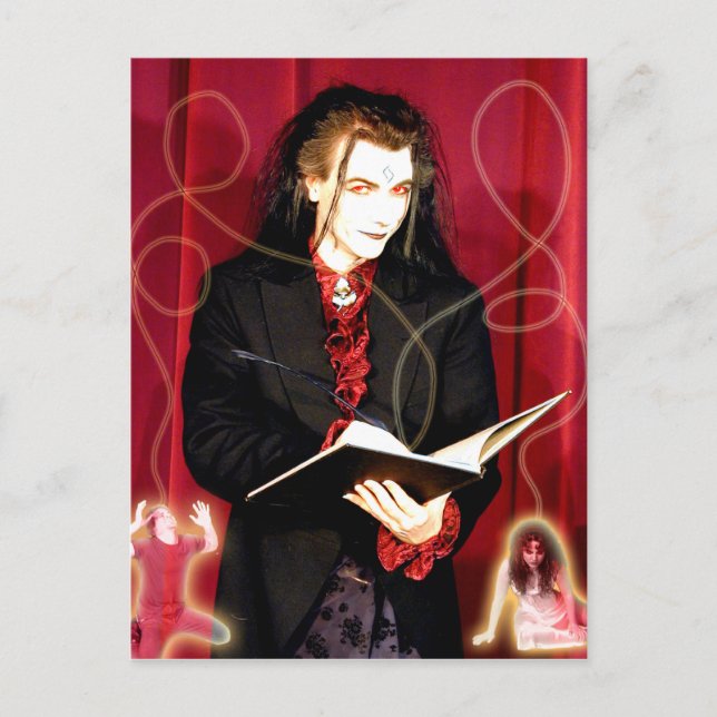 Postal A Arte Do Cartão De Tarô Do Trickster (Frente)