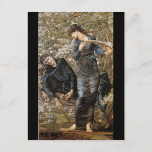 Postal A invasão de Merlin por Burne-Jones Cartão Posta