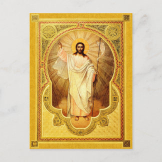 Postal A ressurreição de nosso senhor - cartão do ícone
