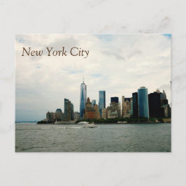 Postal A skyline de NYC, ELEVA-SE UM cartão