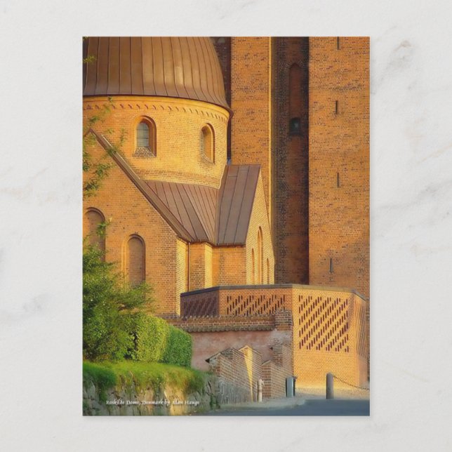 Postal Abóbada de Roskilde, cartão de Dinamarca (Frente)