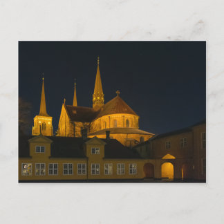 Postal Abóbada de Roskilde pelo cartão da noite