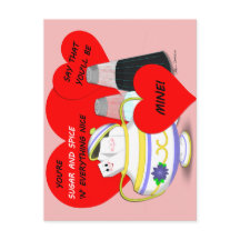 Açúcar e especiarias - Arte de Cartão de Namorados