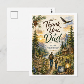 Postal Agradecimento Sincero Papai Cartão de Aventura Flo