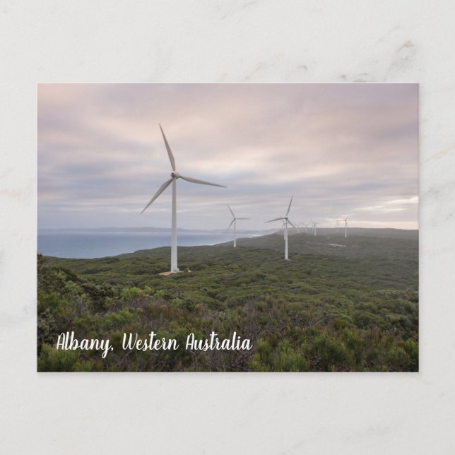 Postal Albany Windfarm, Austrália Ocidental, Cartão Posta (Frente)