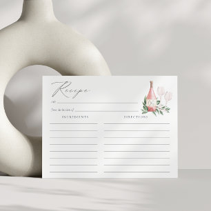 Postal Alegria ao Amor Cartão de Receita do Chá de panela