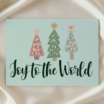 Alegria para o Mundo Cartão de Natal