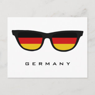 Postal Alemanha Shades de texto personalizado e cartão po