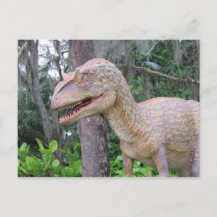 Postal Allosaurus - Dinossauro - Cartão de Aprendizagem