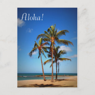 Postal Aloha cartão