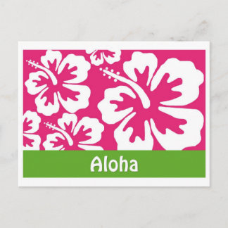 Postal Aloha cartão