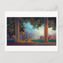 AMANHECER Maxfield Parrish 1922 ... 2022 Cartão po