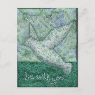 Postal "Anjos estejam com você" cartão poste
