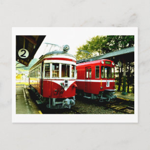 Postal Antiga Estação de Trem de Mino, Japão Cartão Posta