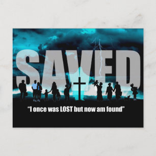 Postal Arte de salvação de cartão poste não-cristão perdi