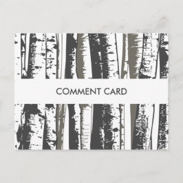 Postal aspen árvores de cartão de comentário